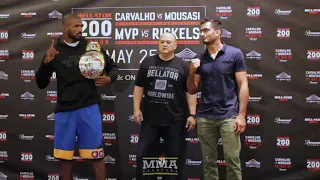 Bellator 200: Rafael Carvalho vs. Gegard Mousasi Staredown - MMA Fighting