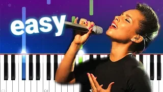 Alicia Keys - Empire State Of Mind pt 2 (New York) 100% EASY PIANO TUTORIAL