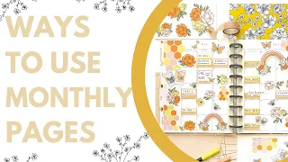 5 WAYS TO USE MONTHLY PAGES IN YOUR PLANNER