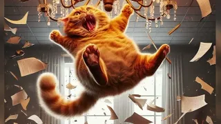 Ginger Cat But Home Alone and crazy work🤩😍(cat lover) #cat #cute #catlover