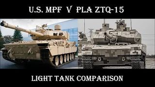 U.S. M10 Booker versus PLA ZTQ 15 - Light Tank Comparison