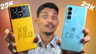 OnePlus Nord CE 4 vs Poco X6 Pro - Big Battle Under 23K ! 😲