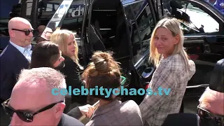 Christina Applegate gets excited shouts out Spidey leaving hollywood star ceremony