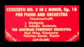 Rachmaninoff / Рахманинов / Felicitas Karrer, 1951: Piano Concerto No. 2, Op. 18 (1)
