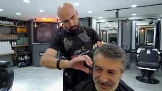 INCREDIBLY RELAXING SOUND. ASMR HAIR CUTTING FOR YOUR SMILE.MY COLLEAGUE GAVE MY HAIR A NEW STYLE