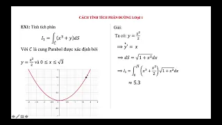 Tích phân đường loại 1 -  Line Integral type 1