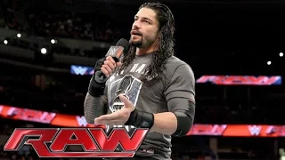 WWE RAW 02.11.2015: Roman Reigns is ready to fight