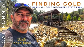 Finding Gold at the Marshall Gold Discovery Site ( Sutter's Mill ) California Gold Rush