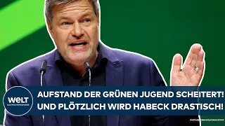 PARTEITAG IN KARLSRUHE: Aufstand der grünen Jugend scheitert! Und plötzlich wird Habeck drastisch!