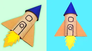 DIY Toilet paper Roll Rocket | Paper Rocket | Toilet Paper Roll Crafts | How To Make Rocket