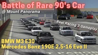 Battle of Rare 90s Car - Mercedes Benz 190E 2.5-16 Evo II vs BMW M3 E30 - Mount Panorama Australia