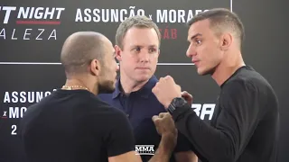 Jose Aldo vs. Renato Moicano UFC Fortaleza Media Day Staredown - MMA Fighting