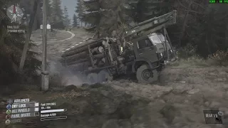 Spintires: MudRunner - Garage and Log Delivery - 1080 Ti - i9-7900X - 1440p - Island