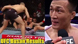 Frankie Edgar gets dominated and TKO'd first round by Korean Zombie, UFC Busan Results Highlight