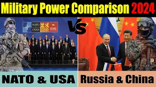 NATO and USA vs Russia and China Military Power 2024 - Who Would Win? | Military Comparison 2024