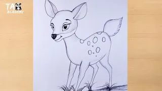 Baby deer pencildrawing@TaposhiartsAcademy