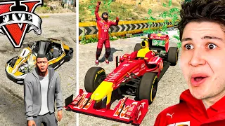 PASO de PILOTO de FÓRMULA 1 POBRE a MILLONARIO en GTA 5! 🏎️🏁 (Mods)