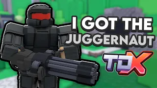 I Got The Juggernaut in TDX - Roblox TDX