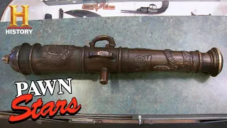 Pawn Stars: SUSPICIOUS Bronze Cannon is NOT What it Seems (Season 6) | History