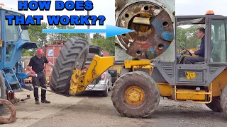 The MIGHTY FORD TW25 IS FIXED! The MYSTERY OF ADJUSTABLE WHEELS REVEALED!