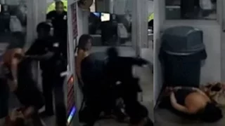 Florida cop beats handcuffed woman