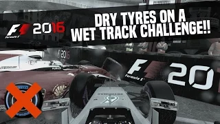 F1 2016 | DRY TYRES ON A WET TRACK CHALLENGE! (Monaco)