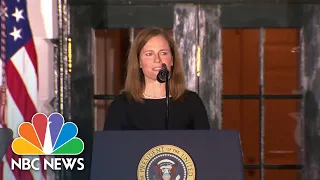 Amy Coney Barrett Gives Speech After Supreme Court Confirmation | NBC News