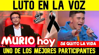 MURIO hoy PARTICIPANTE DE LA VOZ (Cepeda muy triste por la noticia Heiner era uno de los mejores)