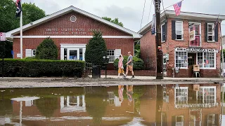 Highland Falls, New York suffers from '1000-year' rain event