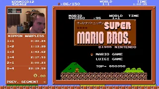 All Night Nippon SMB Warpless Speedrun in 20:45.22 (Without Loads)