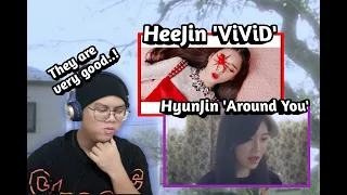 Reacting to (LOONA/HeeJin) "ViViD" and (LOONA/HyunJin) "다녀가요 (Around You)" Music Video.