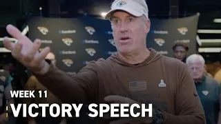 "That's Exactly Who We Are." Coach Pederson Speech After Jaguars Beat Titans | Jacksonville Jaguars