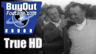 HD Historic Stock Footage ARNOLD PALMER LOSES MASTERS TO ART WALL JR. 1959