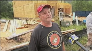 Lightning Strikes Inside Unfinished Home