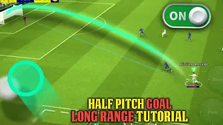 How to Score from Long Distance/Half Pitch in eFootball 2024 Mobile | 2 Easy Tricks