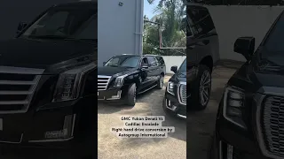 GMC Yukon Denali Vs Cadillac Escalade! Which is better?  Right hand drive