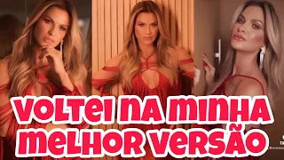 Andressa Suita exibe novo visual no aniversário de Gusttavo Lima: ''Melhor versão