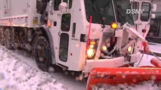 DSNY Snow Fighting 2016- Tandem Plowing