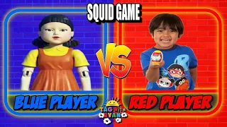 Tag with Ryan vs Squid Game Subway Run Red Light Green Light Honeycomb Candy All Characters Unlocked