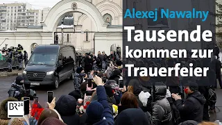 Alexej Nawalny: Tausende Oppositionelle bei Trauerfeier | BR24