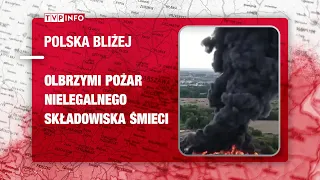 Olbrzymi pożar nielegalnego składowiska śmieci w Siemianowicach Śląskich | POLSKA BLIŻEJ