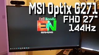 MSI Optix G271 FHD 27" 144Hz Gaming Monitor unboxing