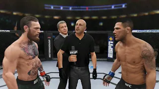 Conor McGregor vs Rafael Dos Anjos Full Fight - UFC 4 Simulation