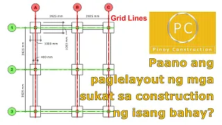 Paano magLAYOUT ng mga sukat sa construction ng isang bahay?