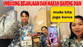 BONGKAR BELANJAAN &MAKAN BARENG CURHA KITA JUGA PERNAH KURUS DARI SONONYA HE HE