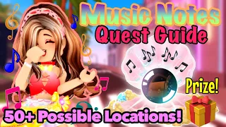 🎶MUSIC NOTES QUEST GUIDE❗️ 50+ Possible Note Locations & TOP TIPS🎶 ~Royale High 2021 Summer Update