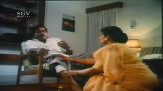 Kannada Scenes | Geetha Gets Emotional on Srinivasamurthy's Behaviour | Ambarish | Kannada Movie
