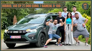 Am VÂRÂT 7 INȘI ÎN DACIA JOGGER HYBRID! Cum TRAGE, cât CONSUMĂ și de ce costă 27.000 EURO?