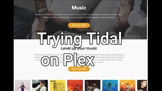 Trying Tidal on Plex