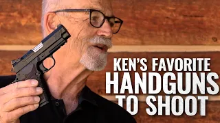 Guns Ken likes to shoot - Ken Hackathorn's favorite semi-auto pistols.  Gun Guys Ep 63